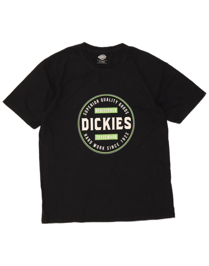 Męska koszulka z grafiką Dickies, góra XL, czarna bawełna