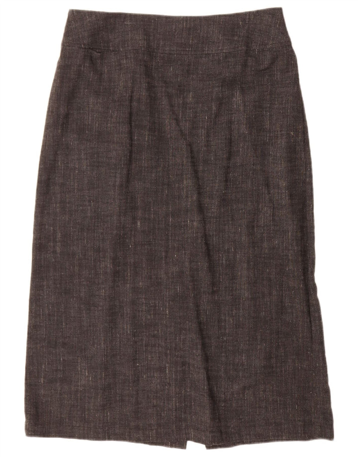 EILEEN FISHER Womens Straight Skirt Medium W30 Grey Flecked