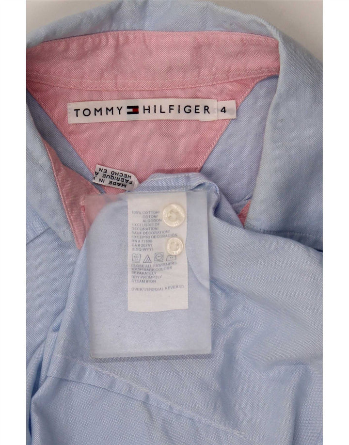 Koszula damska Tommy Hilfiger US 4 Small, niebieska, bawełniana