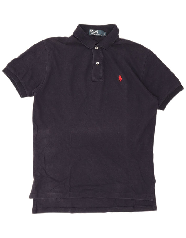 POLO RALPH LAUREN Męska koszulka polo, mała, granatowa, bawełniana