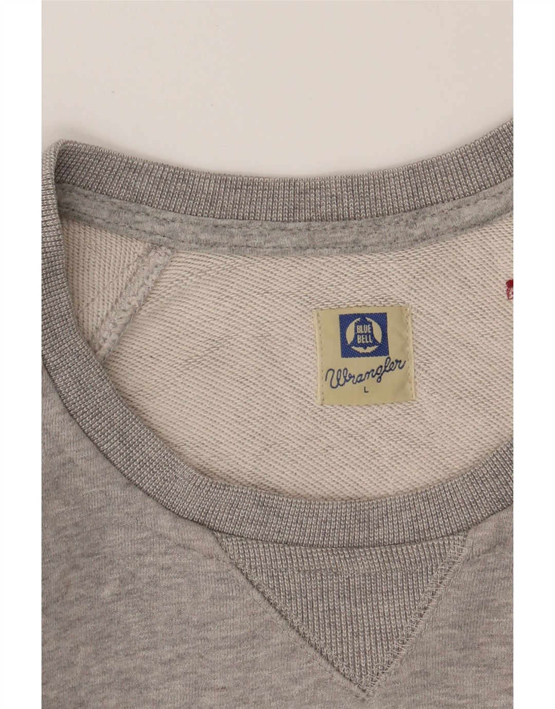 WRANGLER Mens Graphic Hoodie Jumper Large Grey Cotton Vintage Wrangler and Second-Hand Wrangler from Messina Hembry 