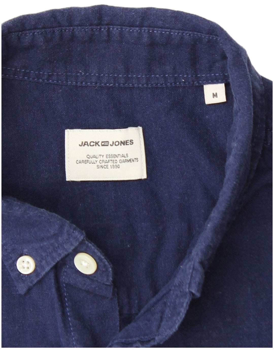 Męska koszula z krótkim rękawem JACK & JONES, średni granat