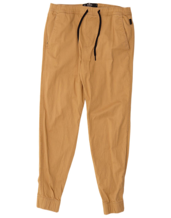 Męskie spodnie Chino Joggers Hollister Small W29 L28 Beżowa bawełna