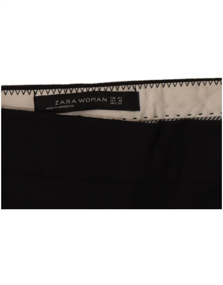 Damskie spodnie Chino Bootcut Zara IT 42 Large W32 L26 Czarne