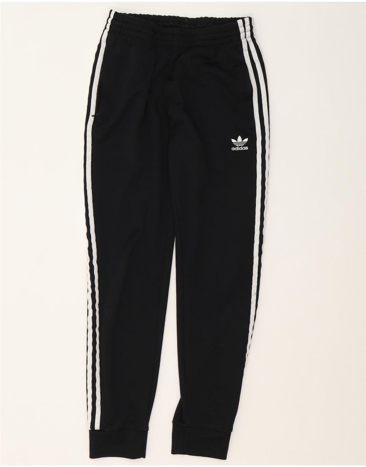 Męskie spodnie dresowe Adidas, małe, czarne, poliestrowe