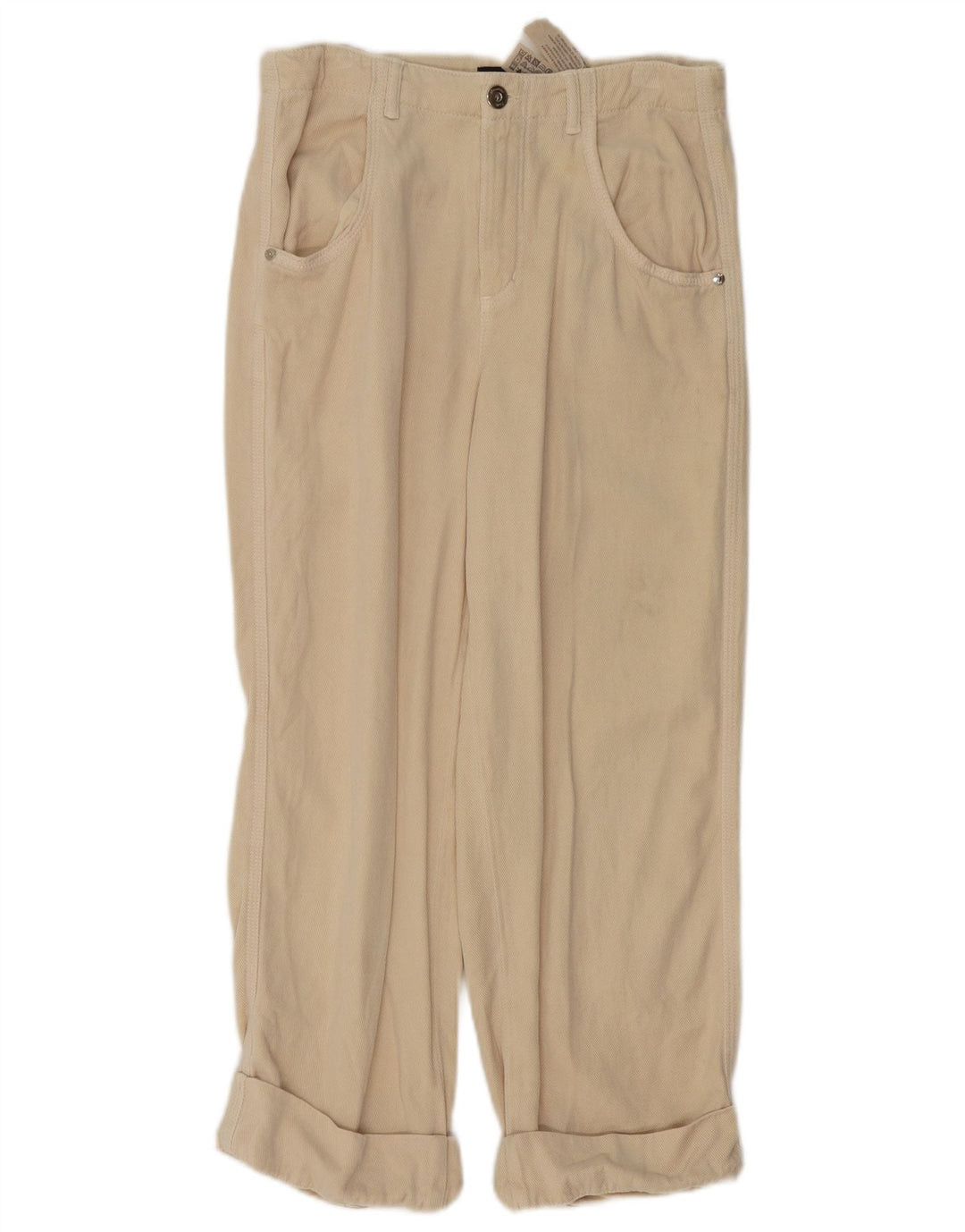 Spodnie damskie Massimo Dutti EU 38 Small W28 L24 Beżowy Lyocell