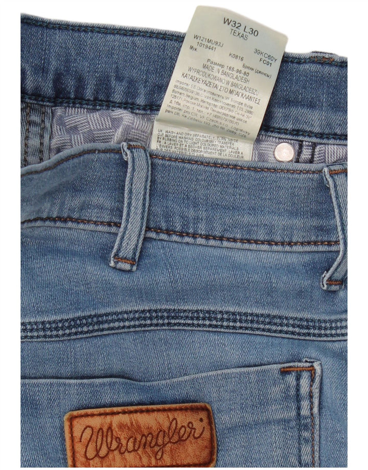 Męskie jeansy WRANGLER Texas Straight W32 L30 Niebieskie, bawełniane