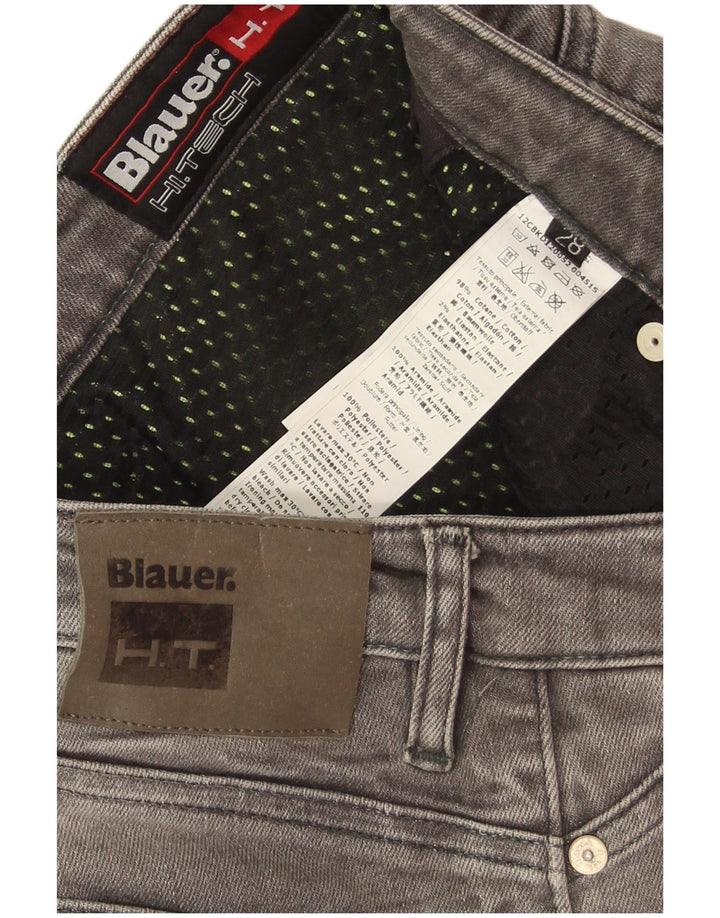 Damskie jeansy Skinny Blauer W28 L29 Szara bawełna