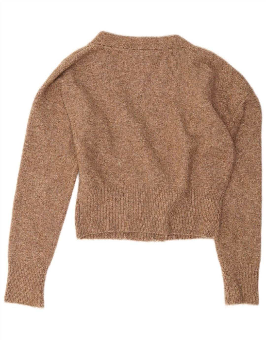 Sweter damski Zara Oversize Crop Cardigan UK 10 Small Beige
