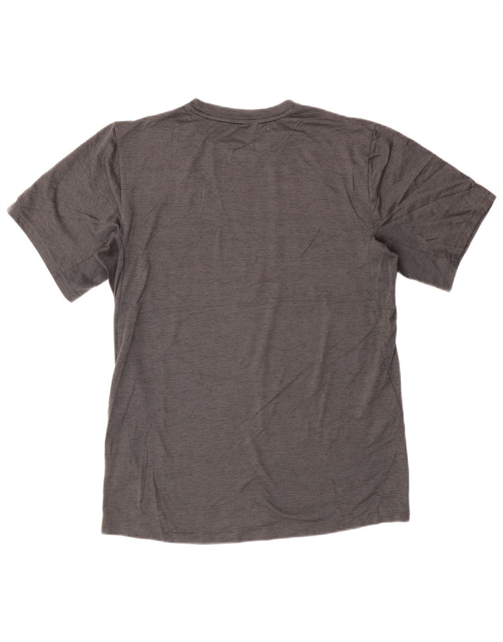 Męski T-shirt Nike Dri Fit, mały, szary, nakrapiany poliester