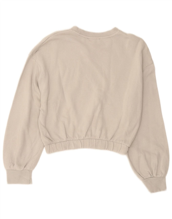 Bluza damska Zara Crop Sweter UK 10 Small, szara bawełna