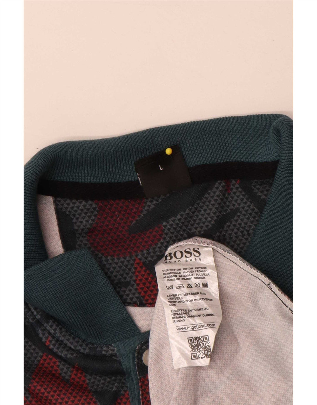Męska koszulka polo Hugo Boss, duża, wielokolorowa bawełna