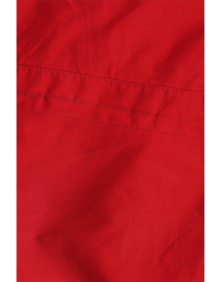 Damska kurtka przeciwdeszczowa z kapturem oversize Berghaus UK 18 XL, czerwony nylon