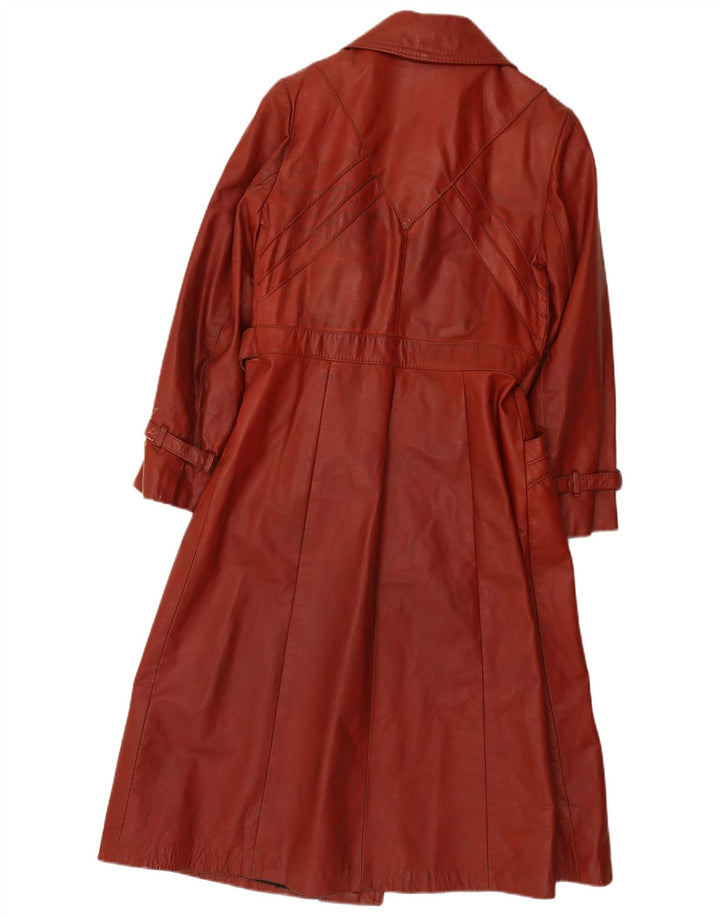 Damski płaszcz skórzany Opera UK 10 Small Burgund Classic