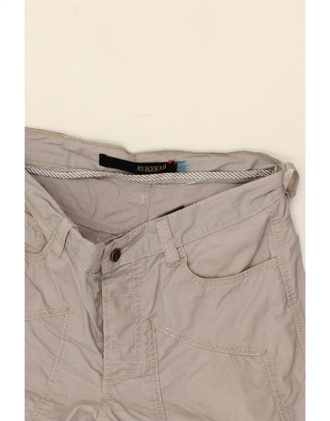 JECKERSON Womens Bermuda Shorts W32 Large Grey Cotton Vintage Jeckerson and Second-Hand Jeckerson from Messina Hembry 