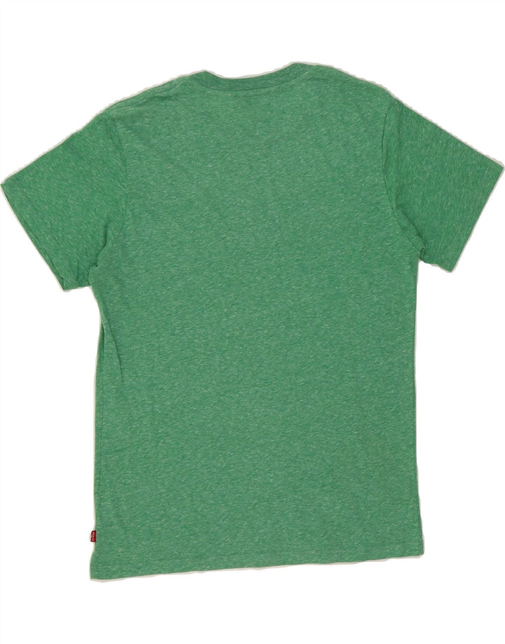 LEVI'S Mens Graphic T-Shirt Top Small Green Flecked Vintage Levi's and Second-Hand Levi's from Messina Hembry 