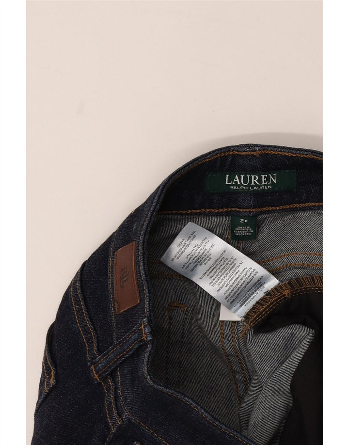 RALPH LAUREN Damskie jeansy Petite Straight US 2 XS W28 L26 Granatowe, bawełniane