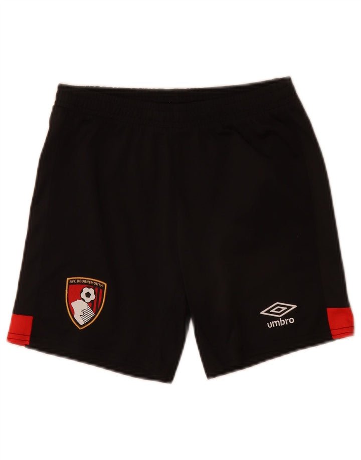 Chłopięce spodenki sportowe Umbro z grafiką, 7-8 lat, mały czarny poliester z blokami kolorów