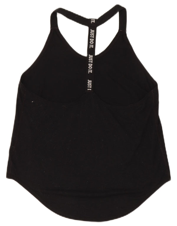 Damska kamizelka Nike Dri Fit Loose Graphic Top UK 14, średni czarny poliester