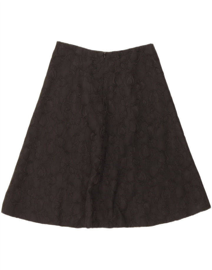 Intrend damska spódnica w kształcie litery A UK 12 Medium W30 czarna w kwiaty