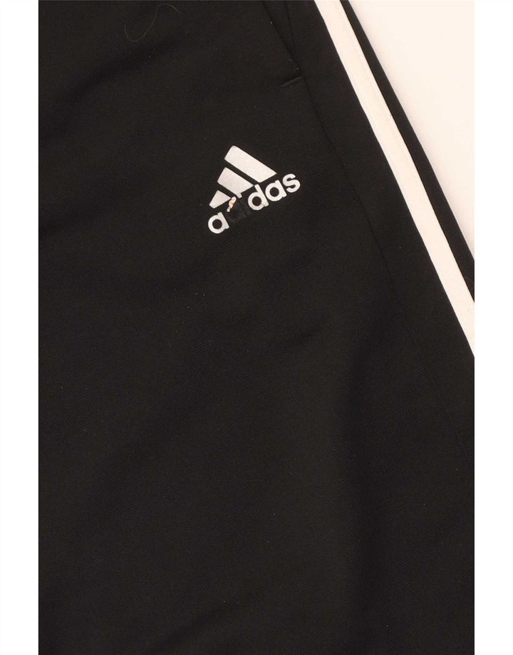 Męskie spodnie dresowe Adidas, małe, czarne, poliestrowe