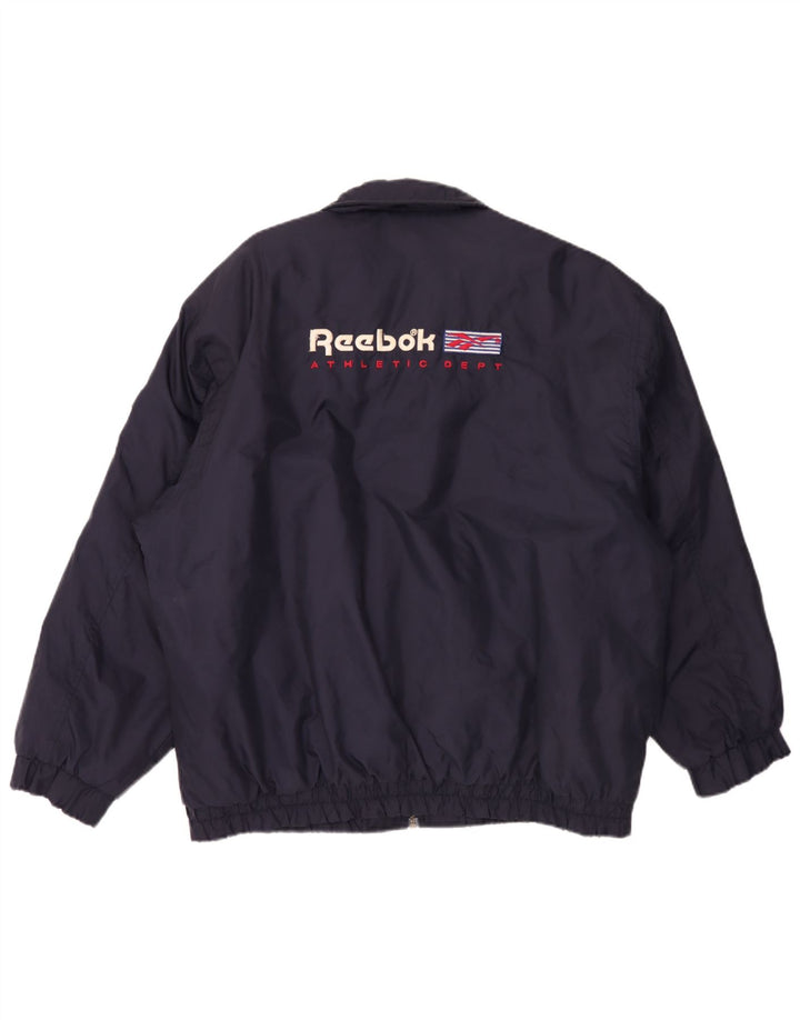 Męska kurtka bomber Reebok Graphic UK 42 XL Granatowy nylon