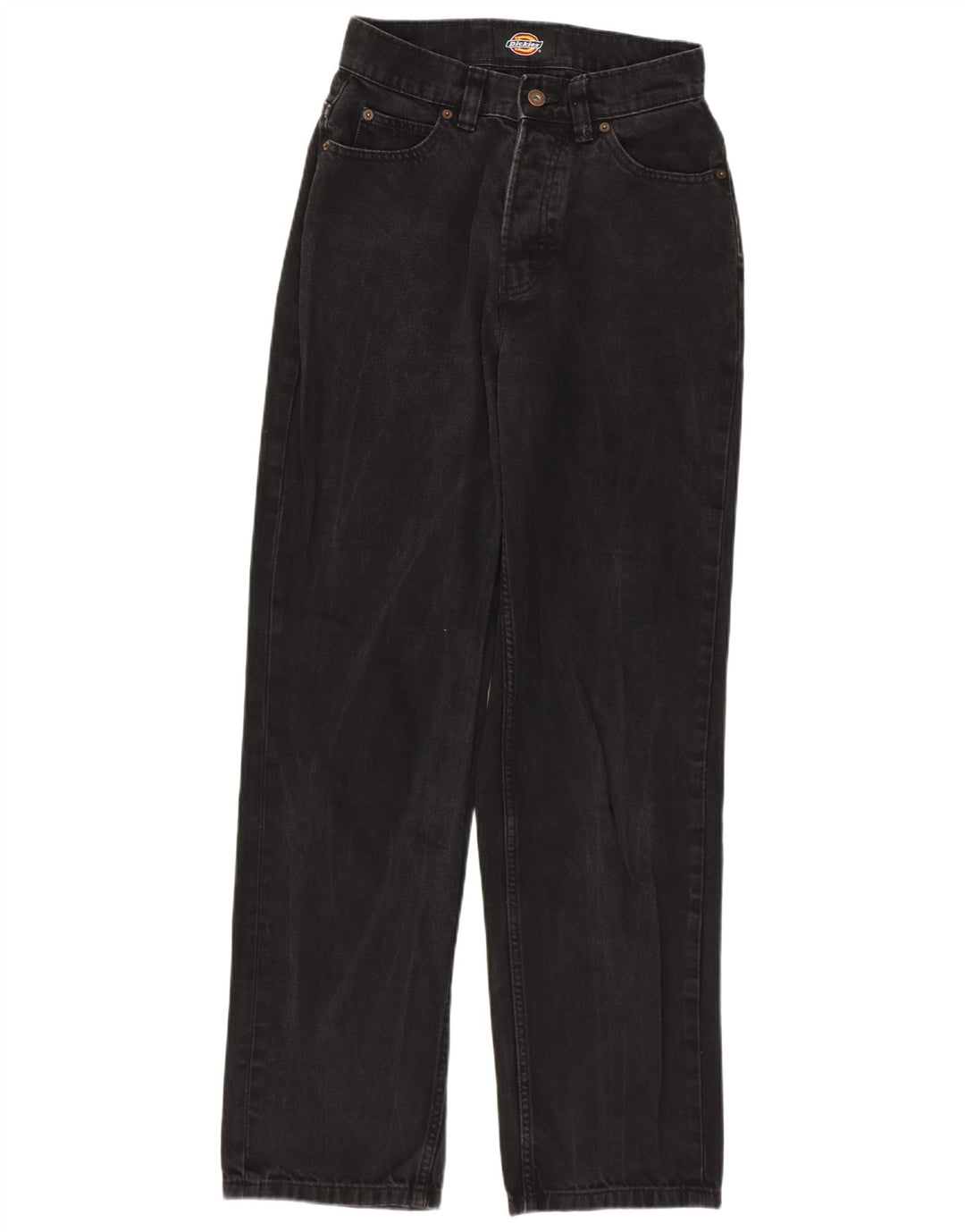 Damskie proste dżinsy DICKIES W27 L30 Czarna bawełna