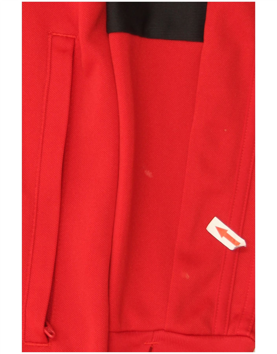 Adidas Męskie Climalite Pullover Dres Top Średni Czerwony Colorblock