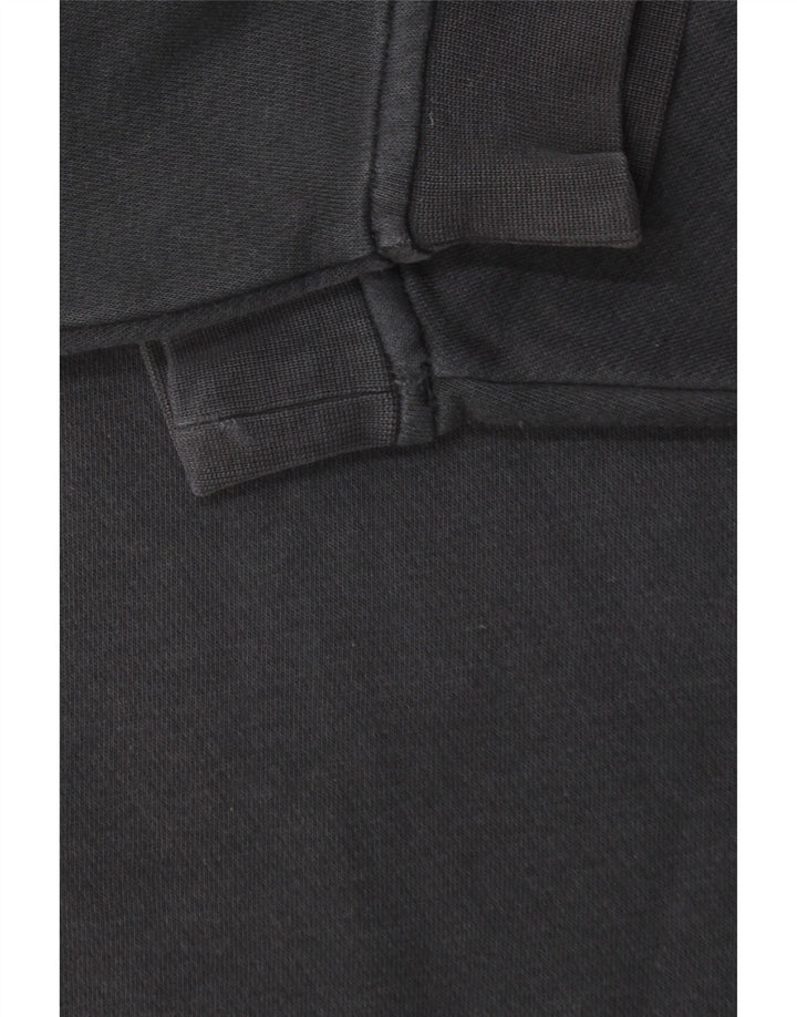 Męska bluza z grafiką ADIDAS, mała, czarna, bawełniana