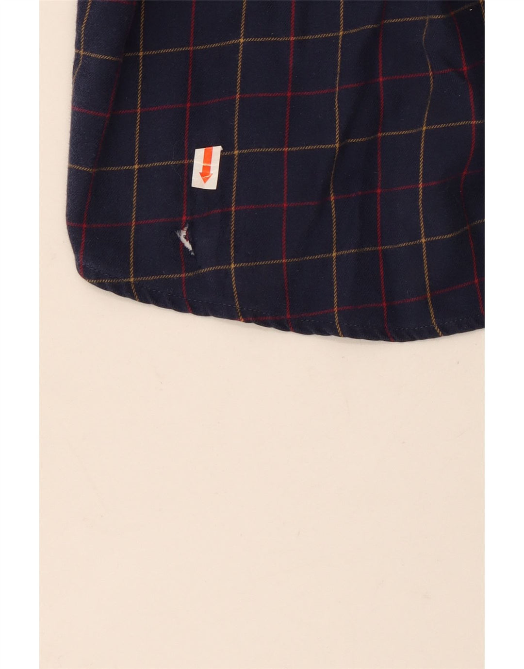 Koszula flanelowa męska Barbour o dopasowanym kroju, średnia, granatowa, bawełniana w kratę