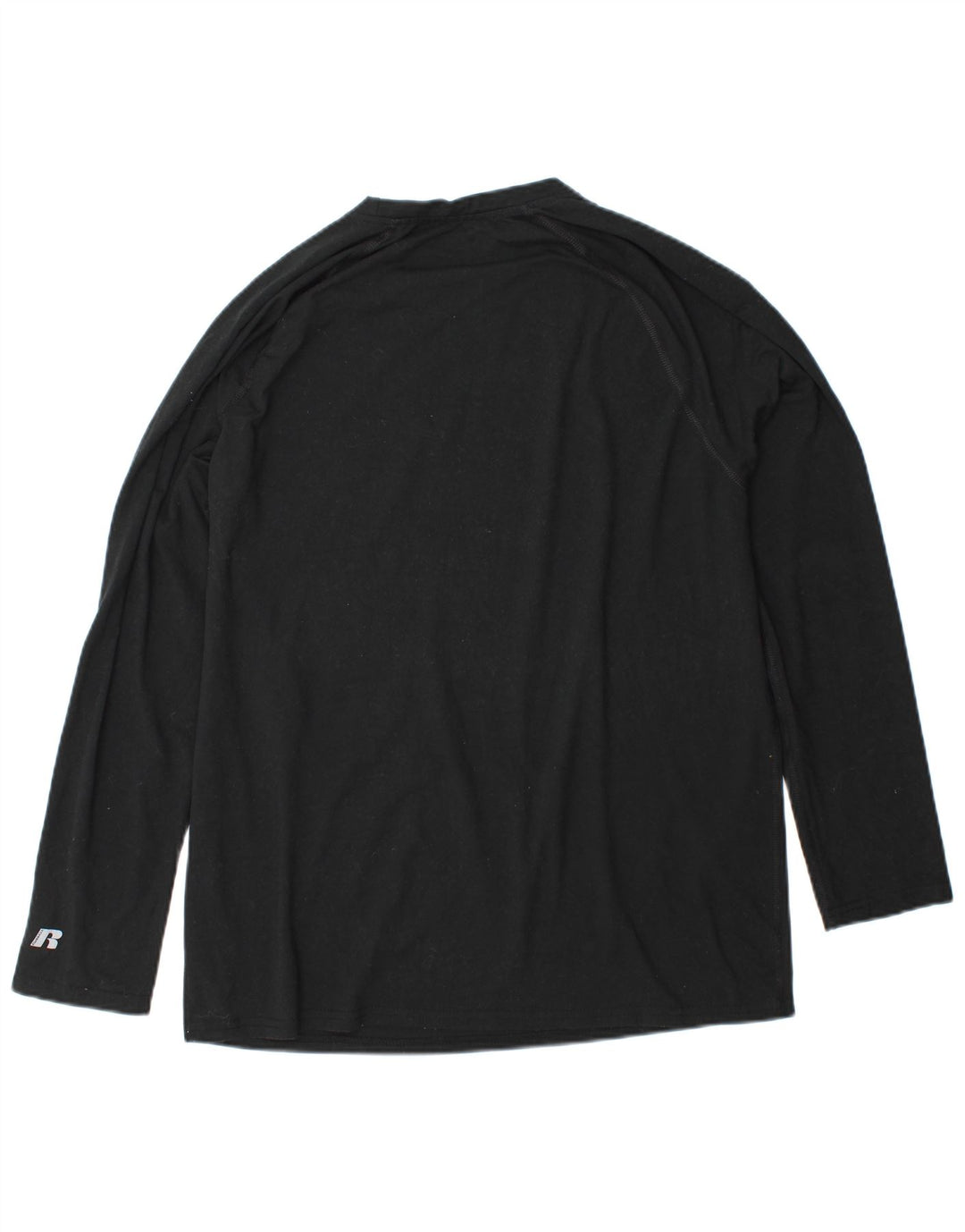 Męska koszulka RUSSELL ATHLETIC Dri-Power z długim rękawem, XL, czarna, poliestrowa