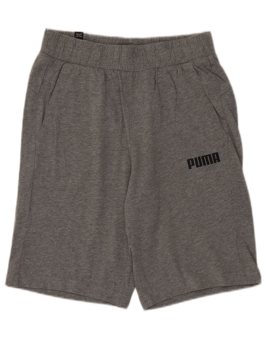 Męskie spodenki sportowe Puma, małe, szare, bawełniane w plamki