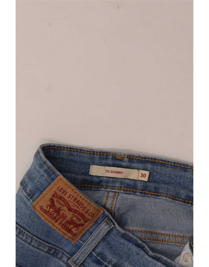 Damskie jeansy Levi's 711 Skinny W30 L27 Niebieskie