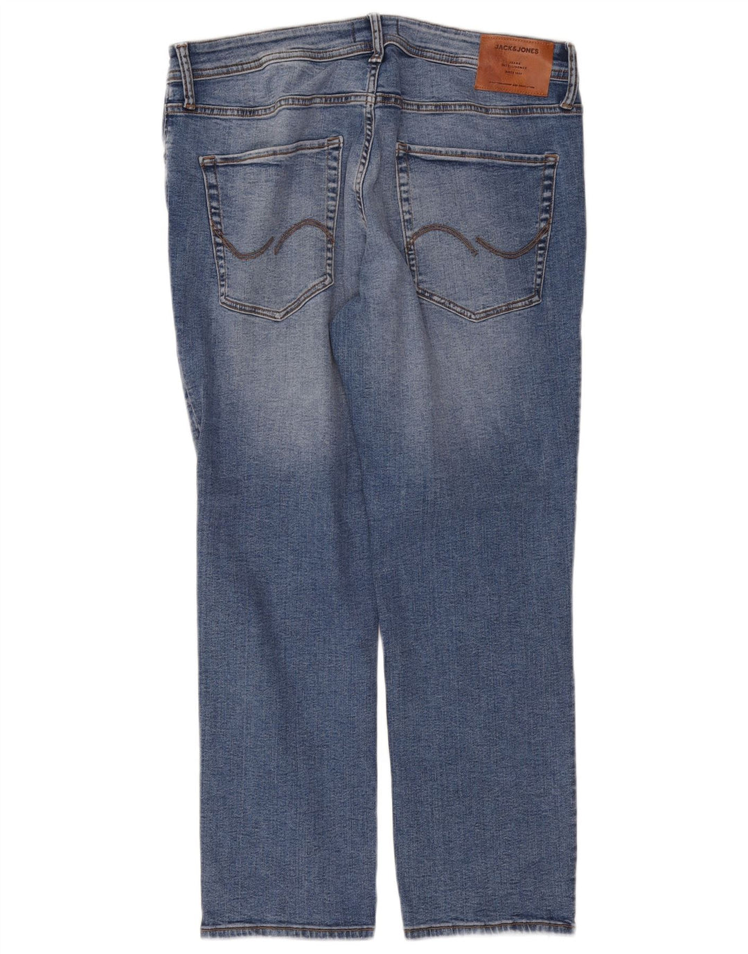 Męskie dżinsy Jack & Jones Tim Straight W36 L30 Niebieskie bawełniane