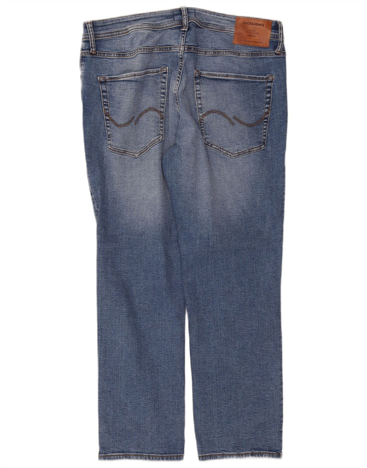 Męskie dżinsy Jack & Jones Tim Straight W36 L30 Niebieskie bawełniane