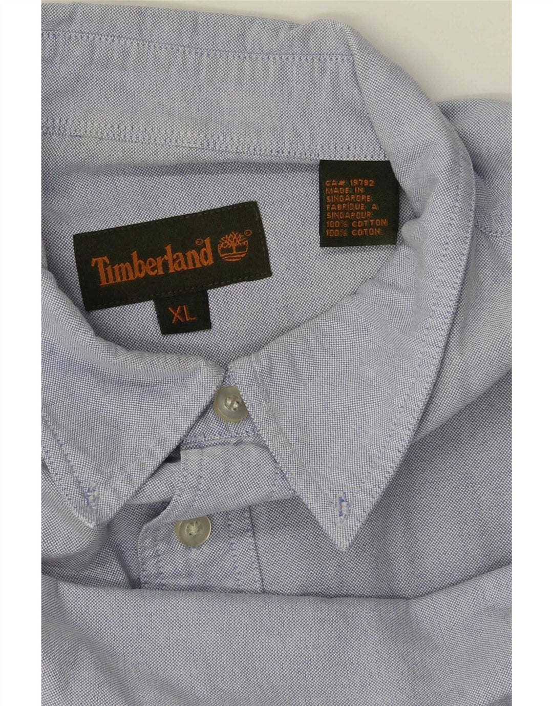 Koszula męska Timberland XL, niebieska, bawełniana