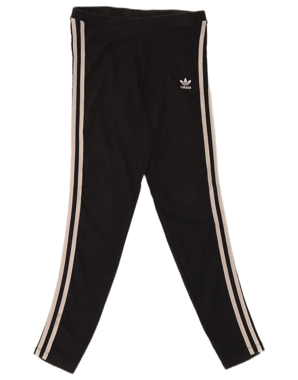 Legginsy Damskie Adidas UK 10 Małe Czarne Bawełniane