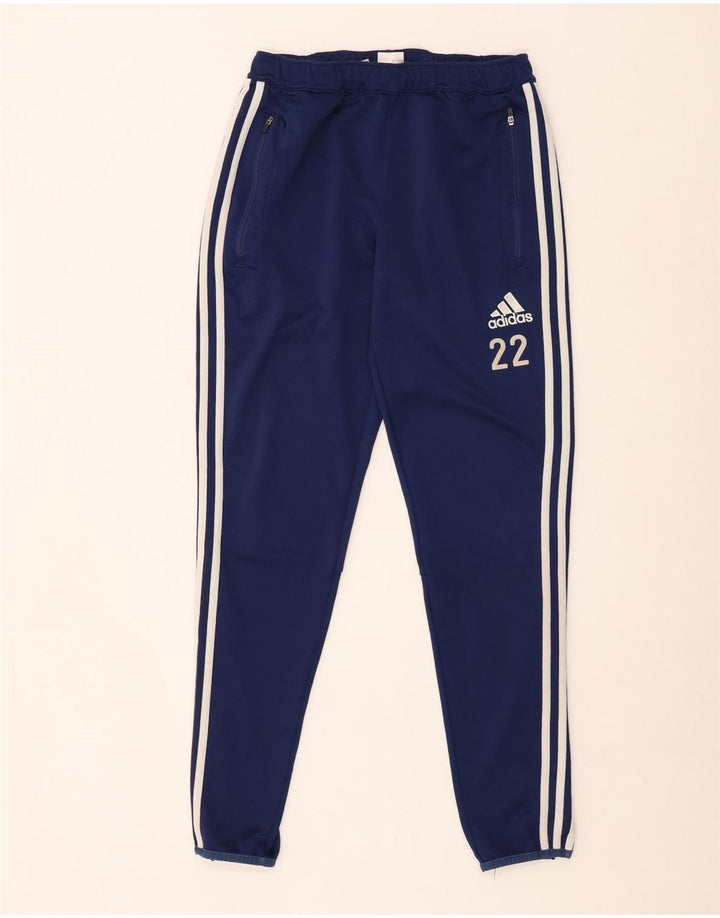 Męskie spodnie dresowe Adidas Climacool, średni granatowy poliester