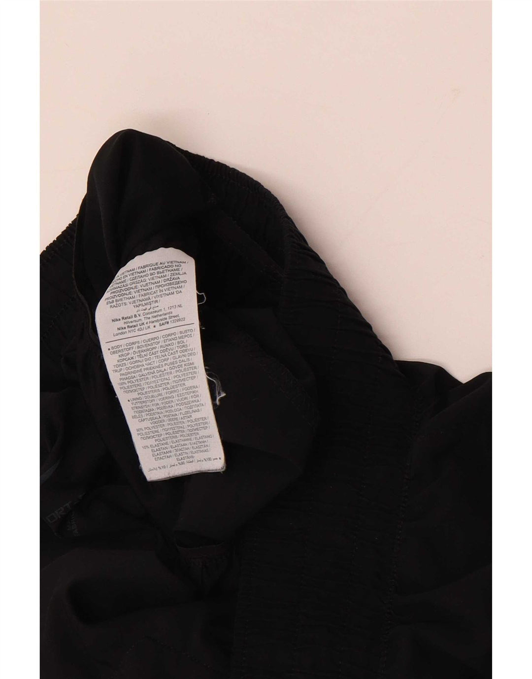 Damskie spodenki sportowe Nike Graphic UK 10, małe, czarne, poliestrowe