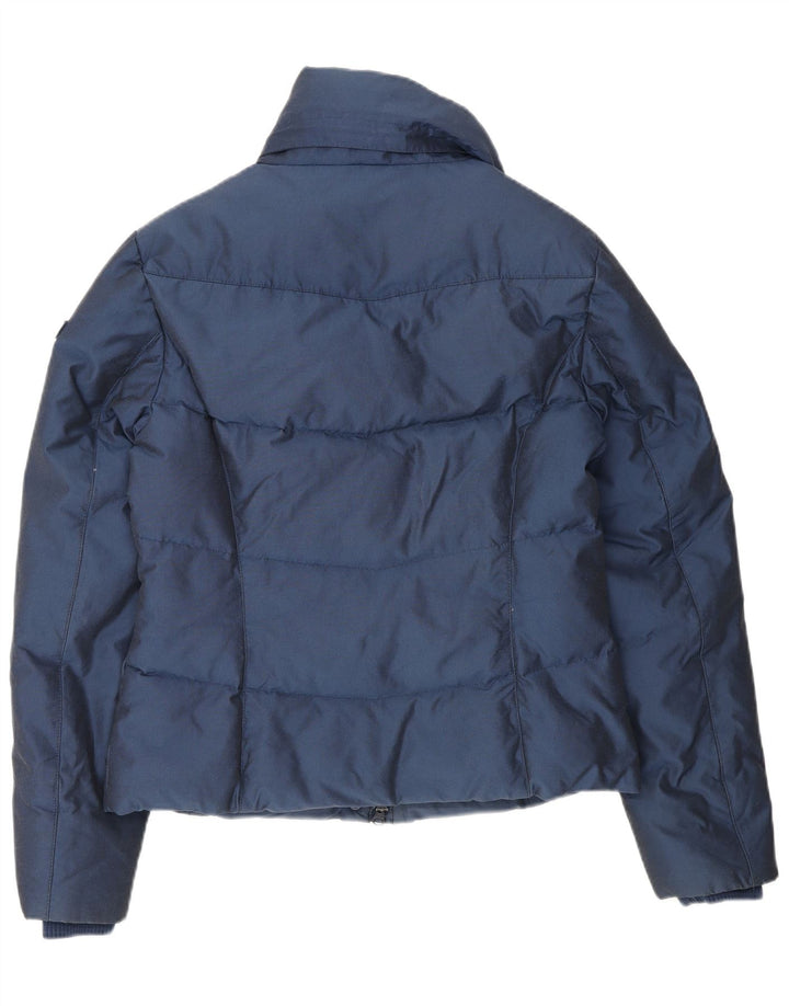Damska ocieplana kurtka Woolrich UK 16, duża, granatowa, bawełniana