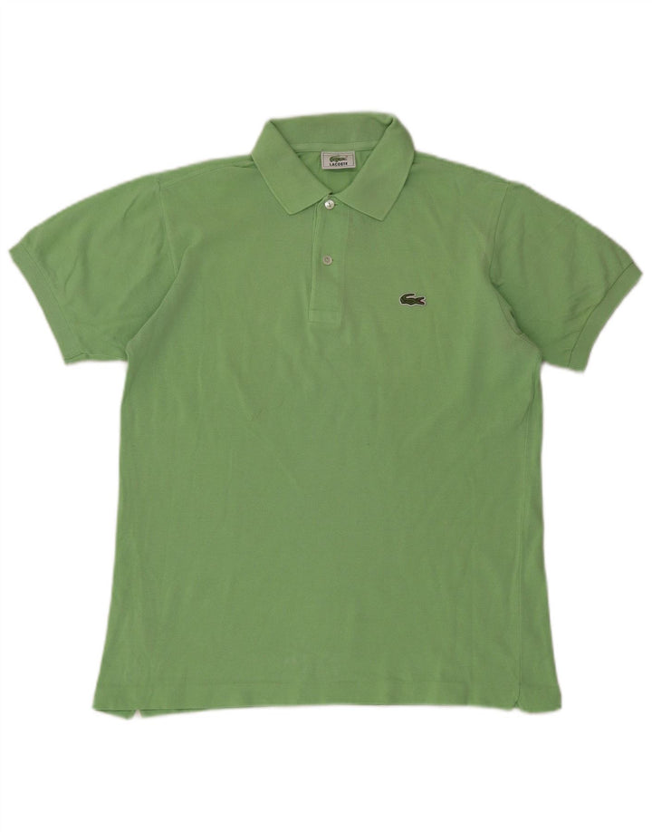 Męska koszulka polo LACOSTE, rozmiar 3, mała, zielona, bawełniana