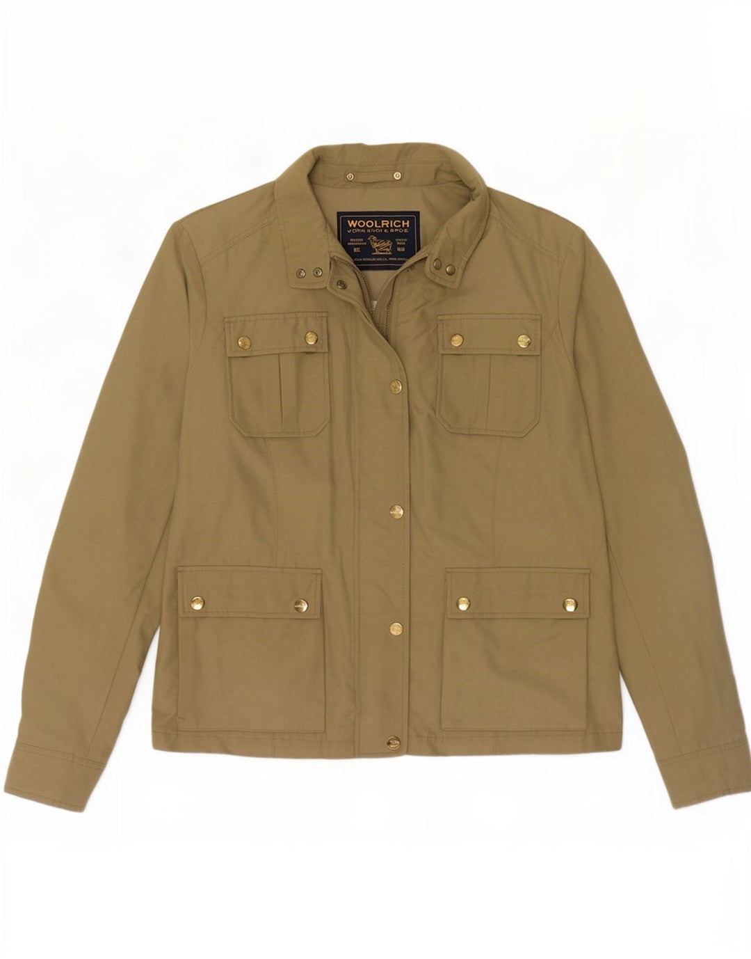 Damska kurtka użytkowa Woolrich UK 14, średnia bawełna khaki