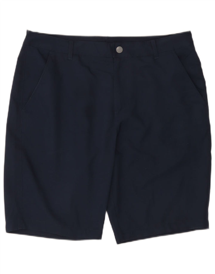 Męskie spodenki Chino Puma W34, duże, granatowe, poliestrowe