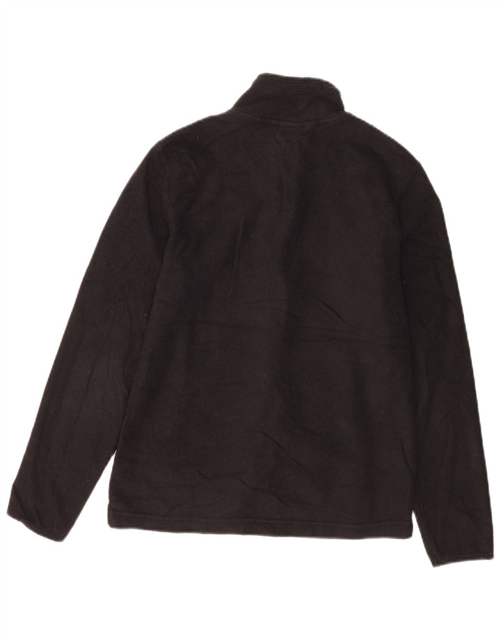 Marks & Spencer Damska kurtka polarowa oversize UK 10, mała, czarna, poliestrowa