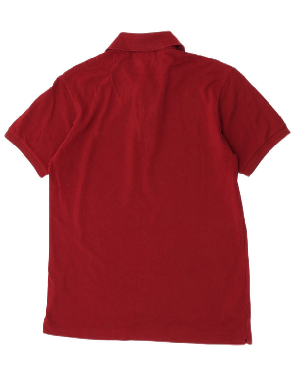 Lacoste Mens Classic Fit Polo Shirt Size 3 Small Burgundy Cotton