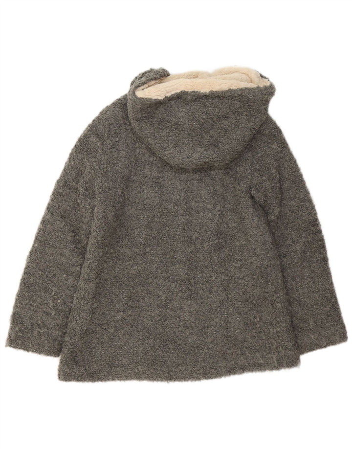 Damska kurtka bomberka oversize z kapturem Zara UK 6 XS, szary poliester
