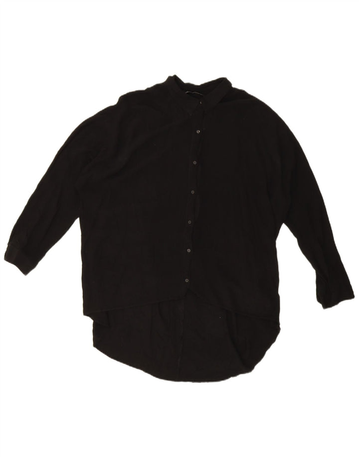 Damska bluzka koszulowa oversize Zara UK 18 XL czarna