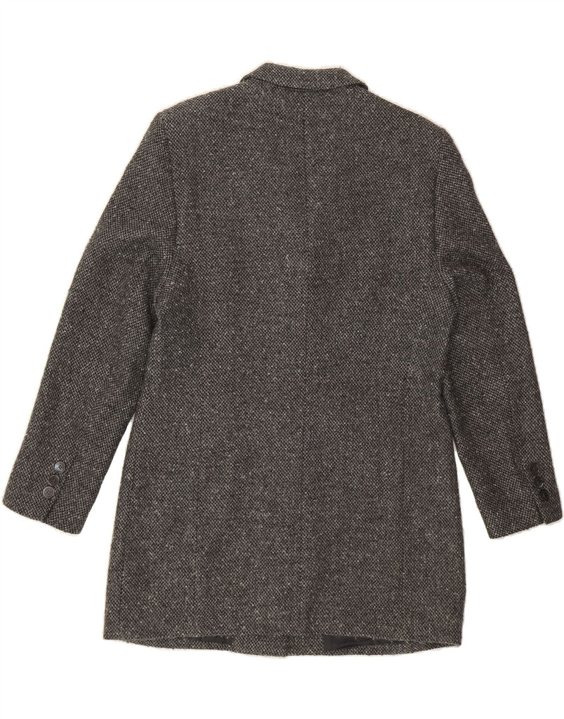 BASLER Womens Longline 5 Button Blazer Jacket IT 42 Medium Grey Chevron Vintage Basler and Second-Hand Basler from Messina Hembry 