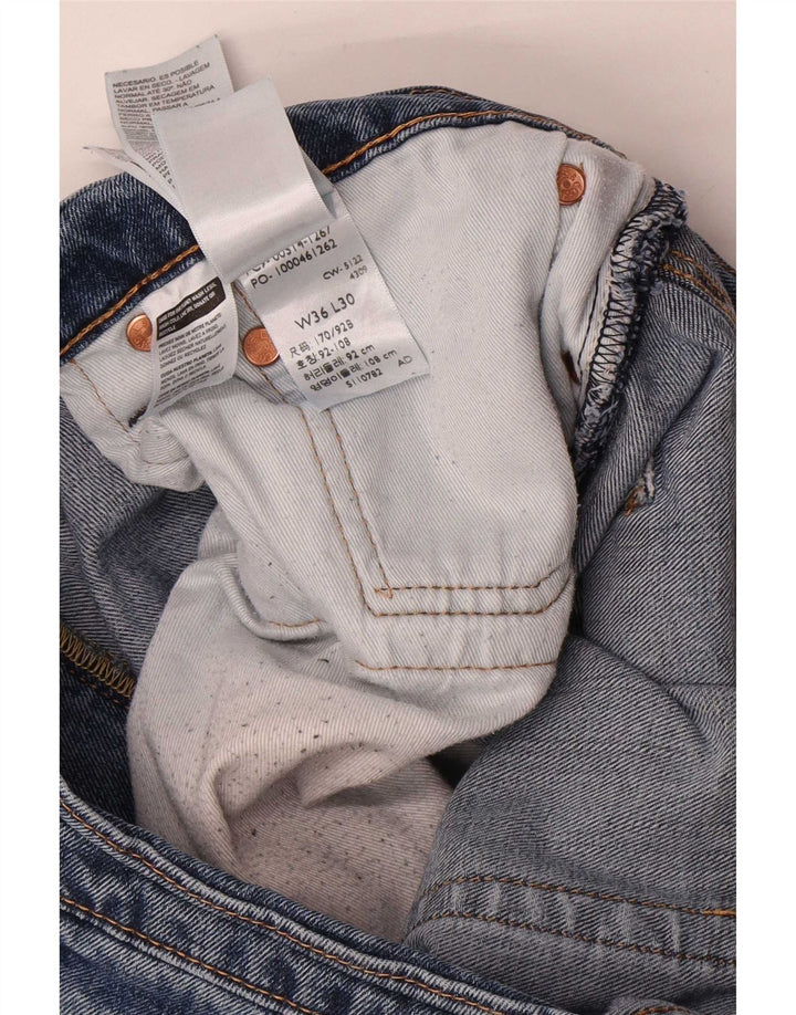 Męskie jeansy Levi's 514 Straight W36 L30 Niebieskie bawełniane