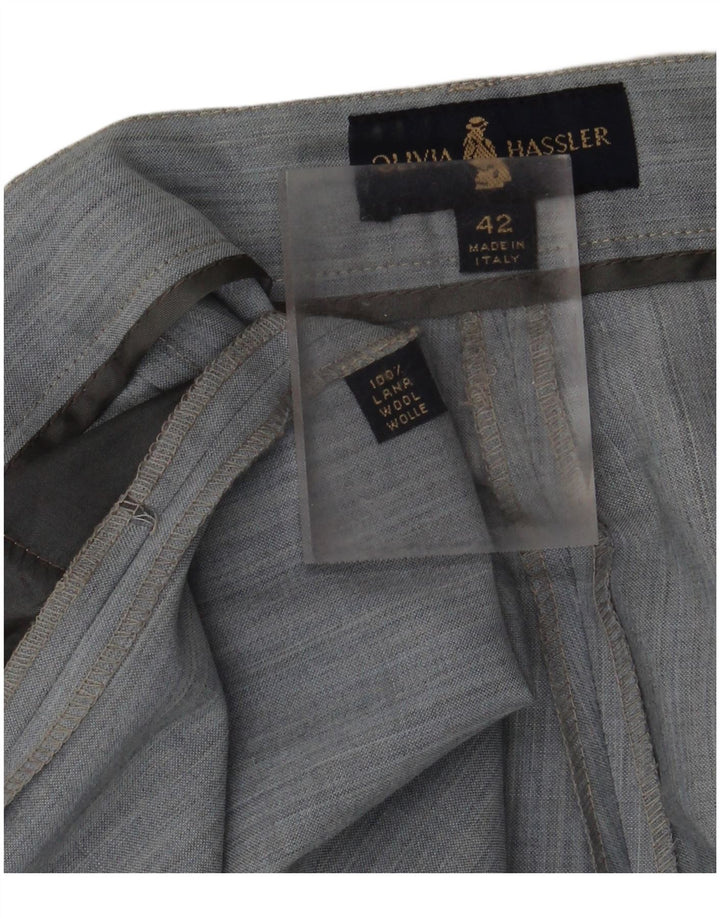 Damskie szorty z wysokim stanem Olivia Hassler IT 42 Medium W28 Niebieska wełna